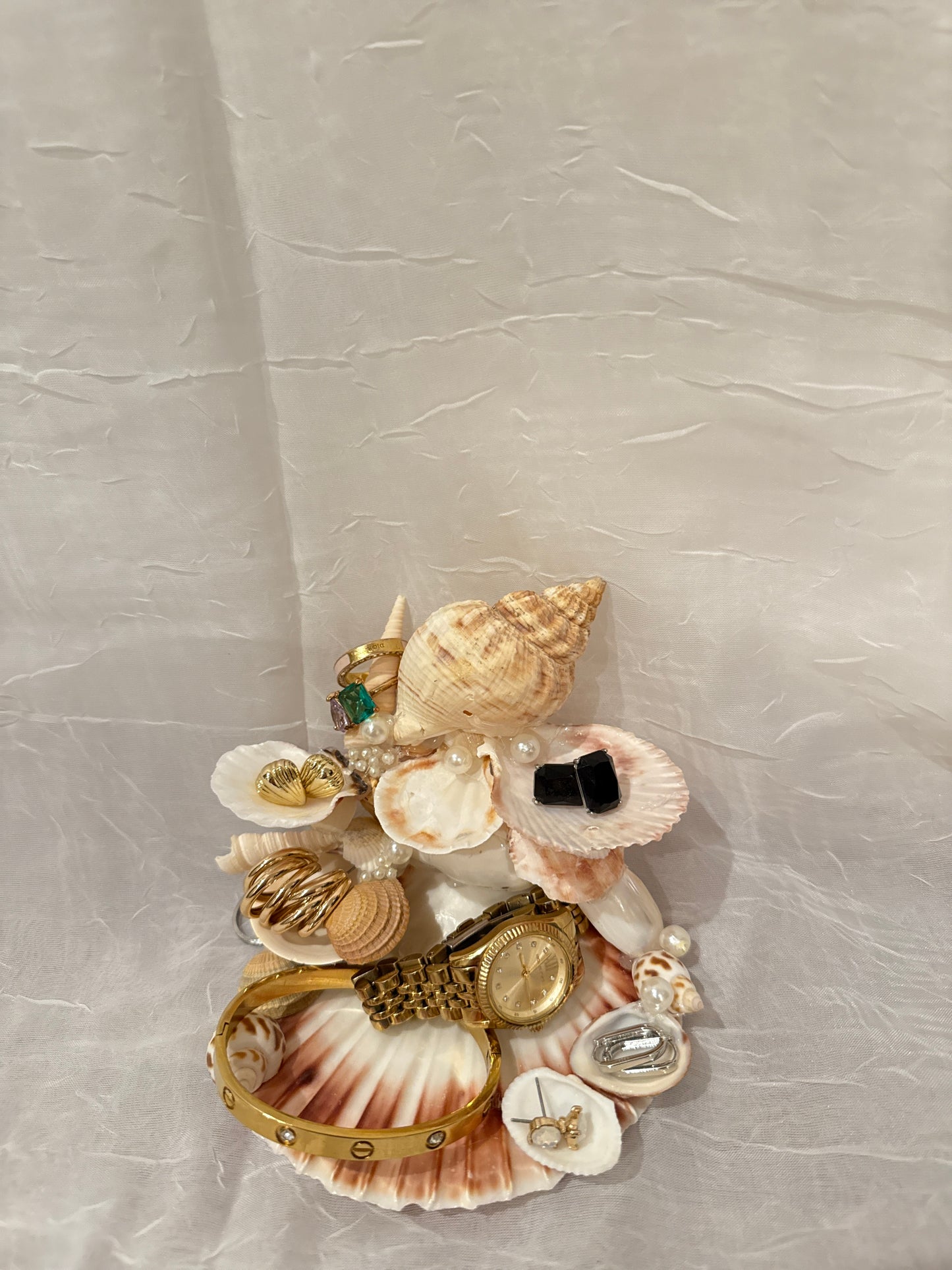 Sunset Pearl Seashell Jewelry Dish