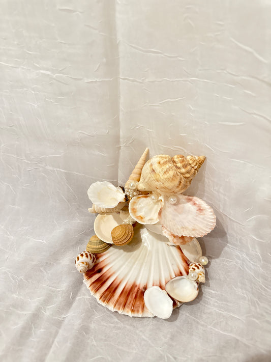 Sunset Pearl Seashell Jewelry Dish