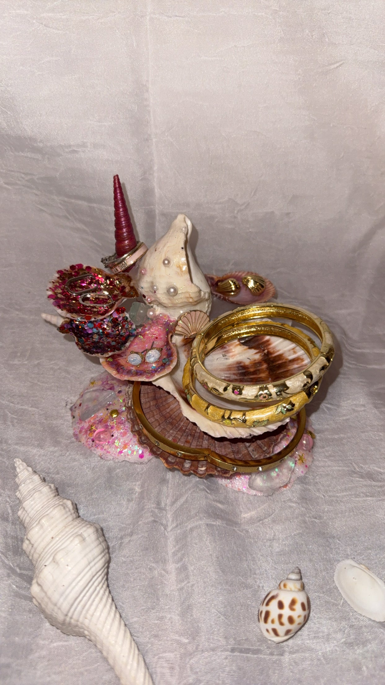 Undersea Magic: Unicorn Shell Ring Holder