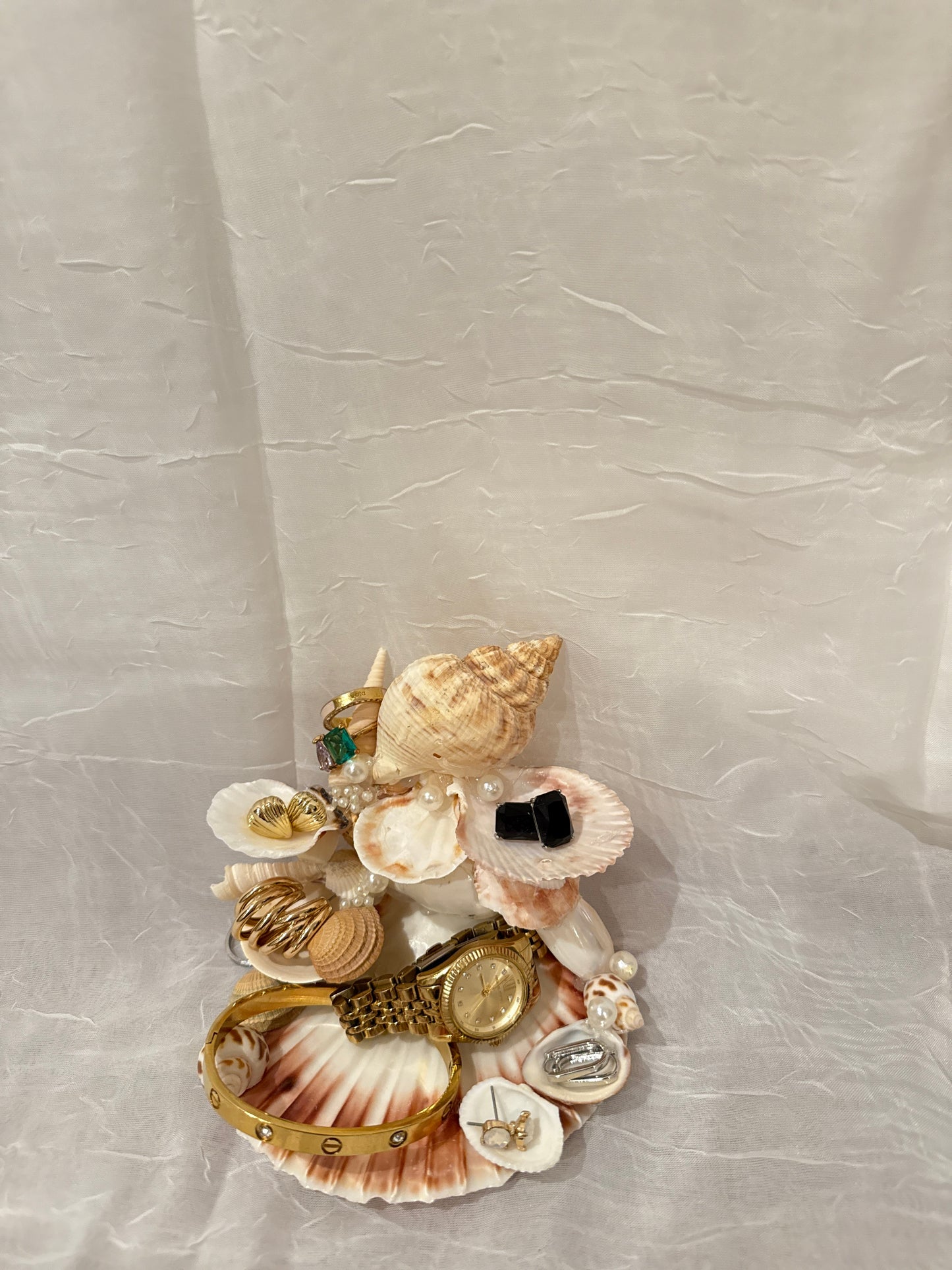 Sunset Pearl Seashell Jewelry Dish